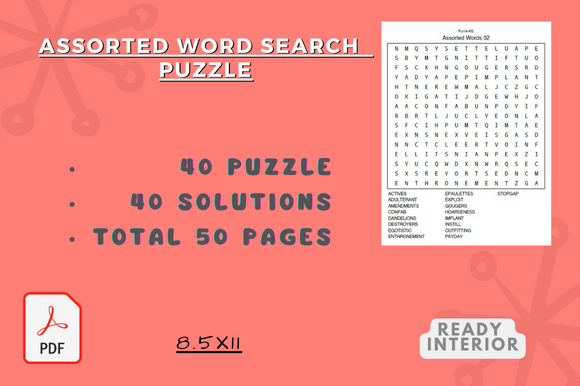 Craft Creative Projects with Assorted Word Search Puzzle Books