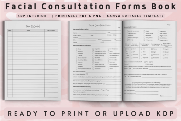 Mastering Client Intake with a Professional Facial Consultation Forms Book