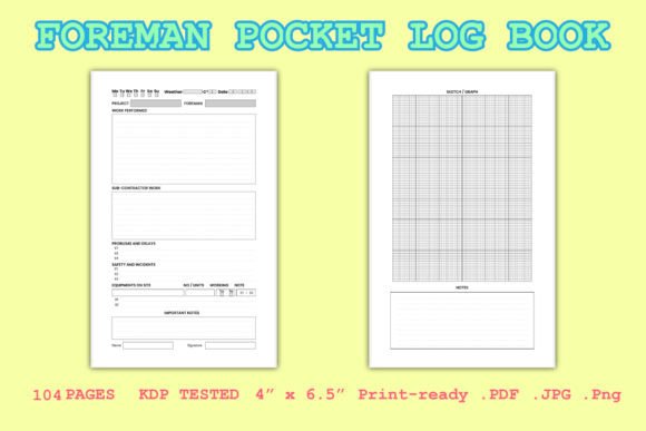 The Essential Foreman Pocket Log Book