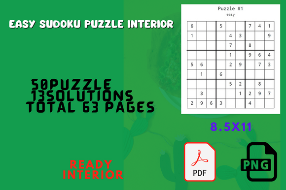 The Strategic Value of 50 Sudoku Easy Puzzles with Solutions