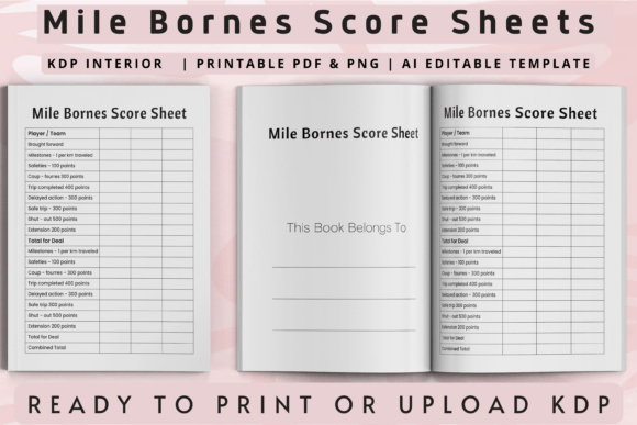 Understanding the Mile Bornes Score Sheet for Amazon KDP Publishing