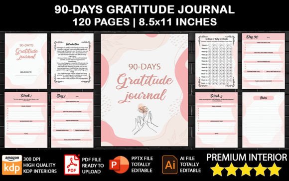 Your 90 Days Gratitude Journal KDP Interior